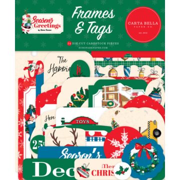 Carta Bella Frames & Tags, Season's Greetings