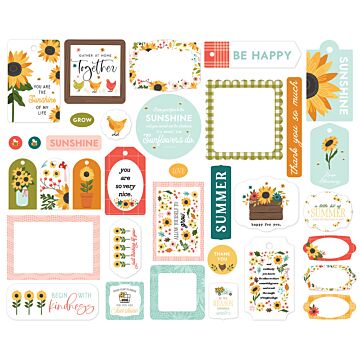 Echo Park Frames & Tags, Sunflower Summer