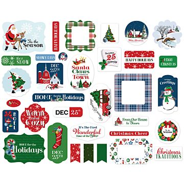 Carta Bella Ephemera, White Christmas