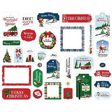 Carta Bella Frames & Tags, White Christmas