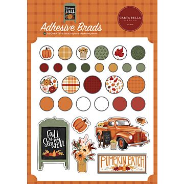 Carta Bella Adhesive Brads, Welcome Fall
