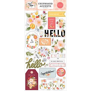 Carta Bella Chipboard Accents, Flora No.5