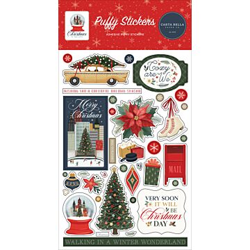 Echo Park Puffy Stickers, Christmas in the City