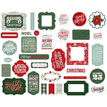 Echo Park Ephemera, Christmas Salutations No. 2
