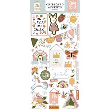 Echo Park Chipboard Accents, Dream Big Little Girl