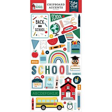 Echo Park Chipboard Accents, First Day of School