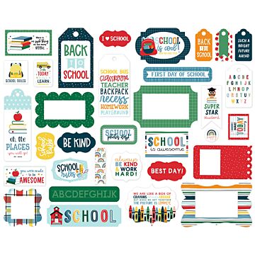 Echo Park Frames & Tags, First Day of School