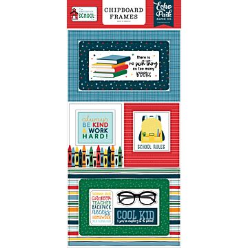 Echo Park Chipboard Frames, First Day of School