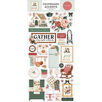 Echo Park Chipboard Accents, Feels Like Home