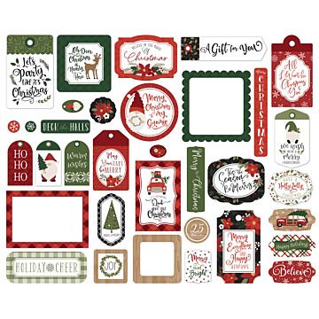 Echo Park Frames & Tags, Gnome for Christmas