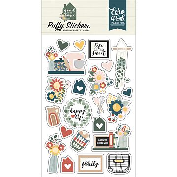 Echo Park Puffy Stickers, Good To Be Home