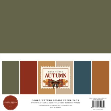Echo Park Here Comes Autumn 12x12 Solids Kit