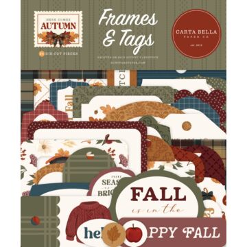 Echo Park Here Comes Autumn Frames & Tags
