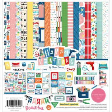 Echo Park 12X12 Collection Kit, Happy Crafting