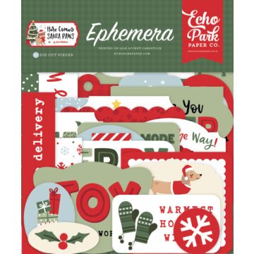 Echo Park Here Comes Santa Paws Ephemera