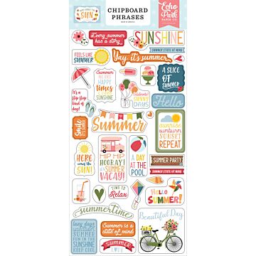 Echo Park Chipboard Phrases, Here Comes the Sun