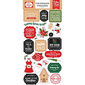 Echo Park Chipboard Phrases, Have a Holly Jolly Christmas