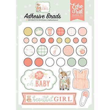 Echo Park Adhesive Brads, It's a Girl