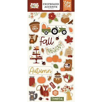 Echo Park Chipboard Accents, I Love Fall