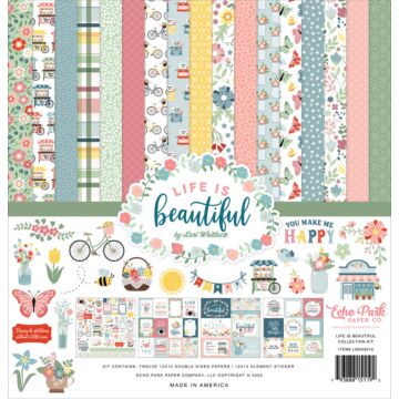 Echo Park 12X12 Collection Kit, Life is Beautiful
