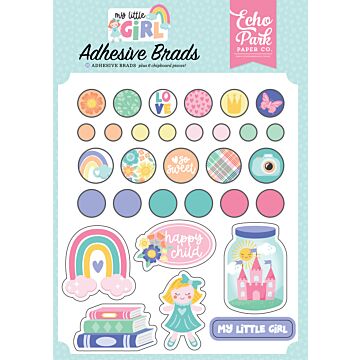 Echo Park Adhesive Brads, My Little Girl