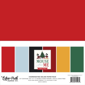 Echo Park Mouse and Me Christmas 12x12 Solids Kit