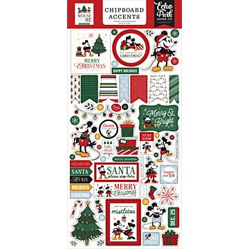 Echo Park Mouse and Me Christmas Chipboard Accents
