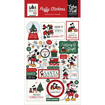 Echo Park Mouse and Me Christmas Puffy Stickers
