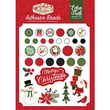 Echo Park Adhesive Brads, The Magic of Christmas