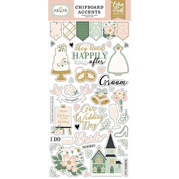 Echo Park Chipboard Accents, Marry Me