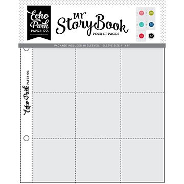 Echo Park 6X8 Pocket Page, Combo Pack (10 Pack)