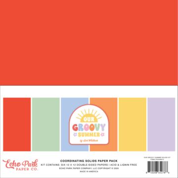 Echo Park Our Groovy Summer 12x12 Solids Kit