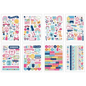 Echo Park Sticker Book, Play All Day Girl
