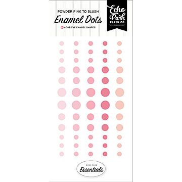 Echo Park Enamel Dots, Pink Essentials