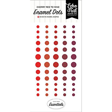 Echo Park Enamel Dots, Red Essentials