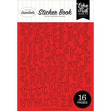 Echo Park Essentials Red Alpha Sticker Book