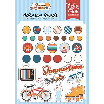 Echo Park Adhesive Brads, Summer Break