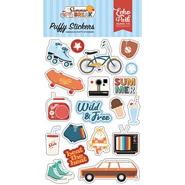 Echo Park Puffy Stickers, Summer Break