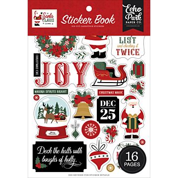 Echo Park Sticker Book, Santa Claus