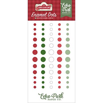 Echo Park Enamel Dots, Santa Claus Lane