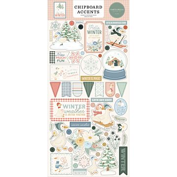 Echo Park Silly Goose Winter Chipboard Accents