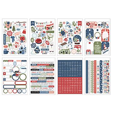 Echo Park Sticker Book, Chilling With My Snowmies