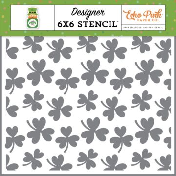 Echo Park Stencil, Happy St. Patrick's Day - Lucky Day Shamrock