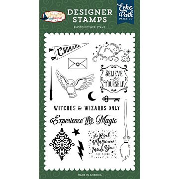 Echo Park Clear Stamp, Wizards and Company - Witches and Wizards Only
