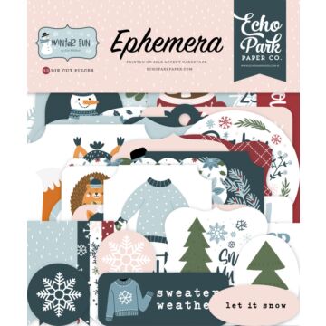 Echo Park Ephemera, Winter Fun