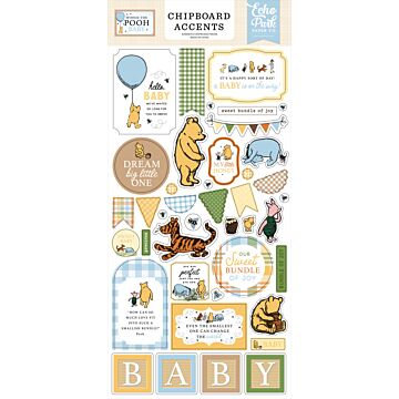 Echo Park Chipboard Accents, Winnie the Pooh Baby
