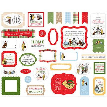 Echo Park Ephemera, Winnie The Pooh Christmas
