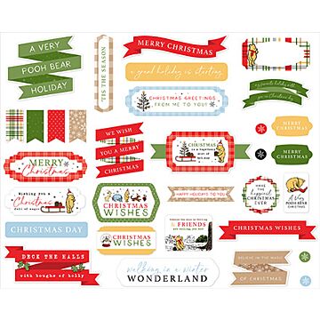 Echo Park Titles & Phrases, Winnie The Pooh Christmas