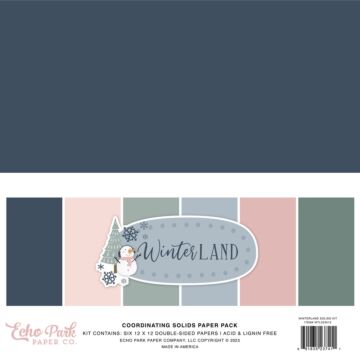 Echo Park 12X12 Solids Kit, Winterland