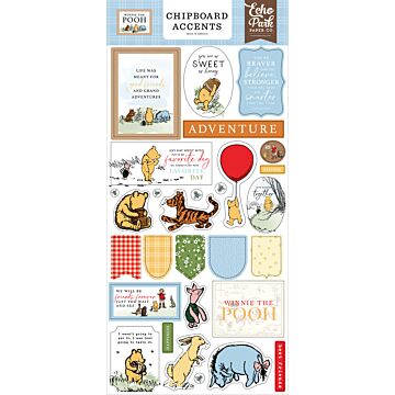 Echo Park Chipboard Accents, Winnie the Pooh